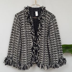 Chic Black and White Women's Jacket